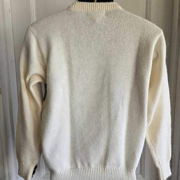 Classic Alfred Dunner Argyle Light/Dark Gray & White Sweater Size S - Picture 2 of 8